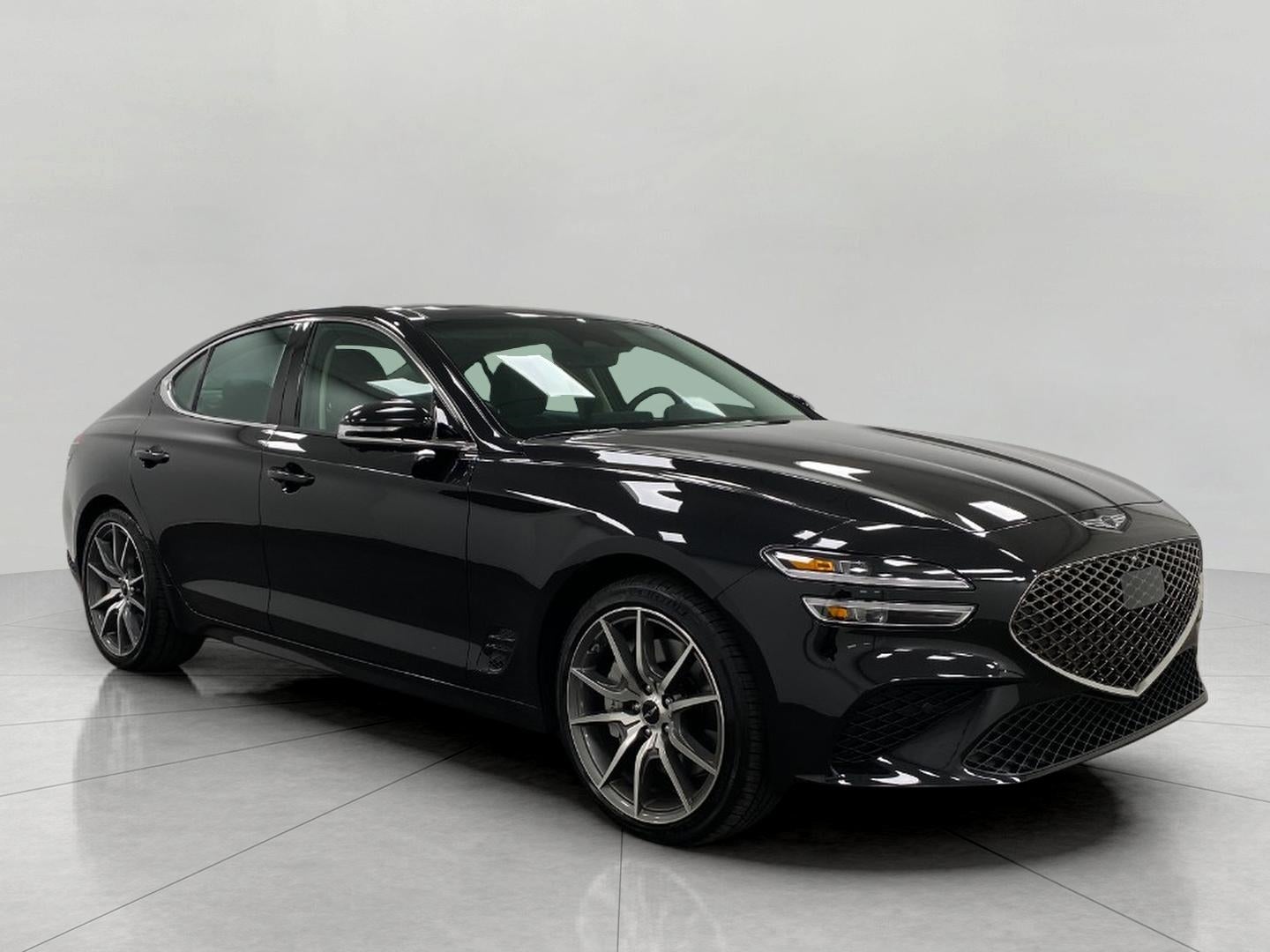 2026 Genesis G70 2.5T Prestige AWD in Vik Black — front three-quarter view