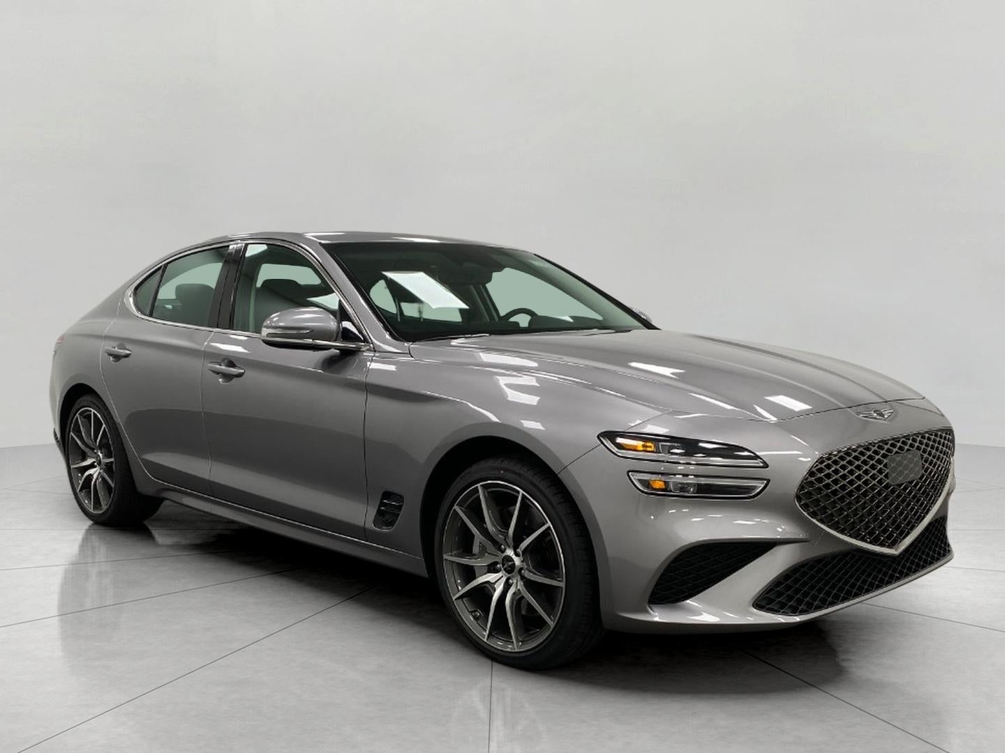 2026 Genesis G70 2.5T in Savile Silver — front three-quarter view