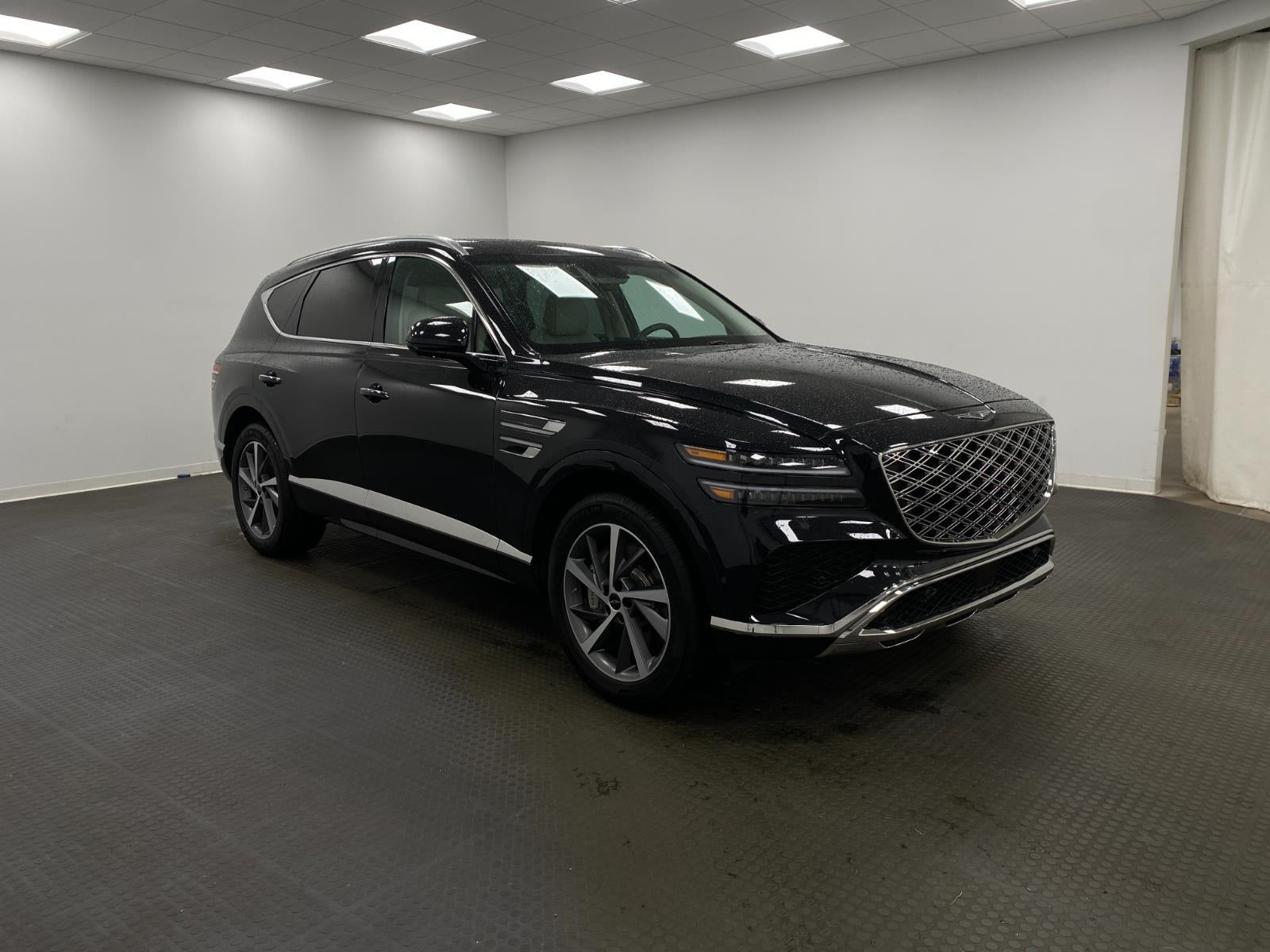 2026 Genesis GV80 3.5T Advanced AWD in Vik Black — front three-quarter view